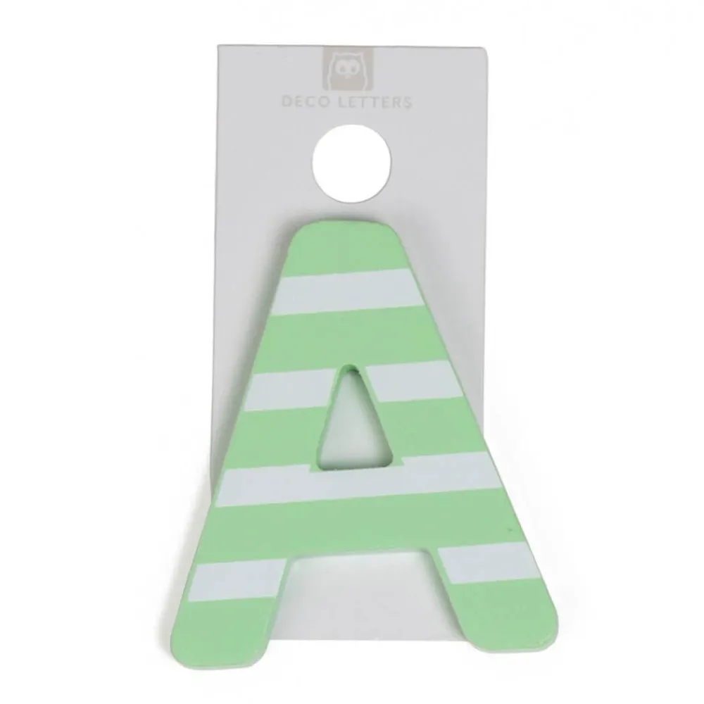 EUREKAKIDS Letra decorativa adhesiva de madera A