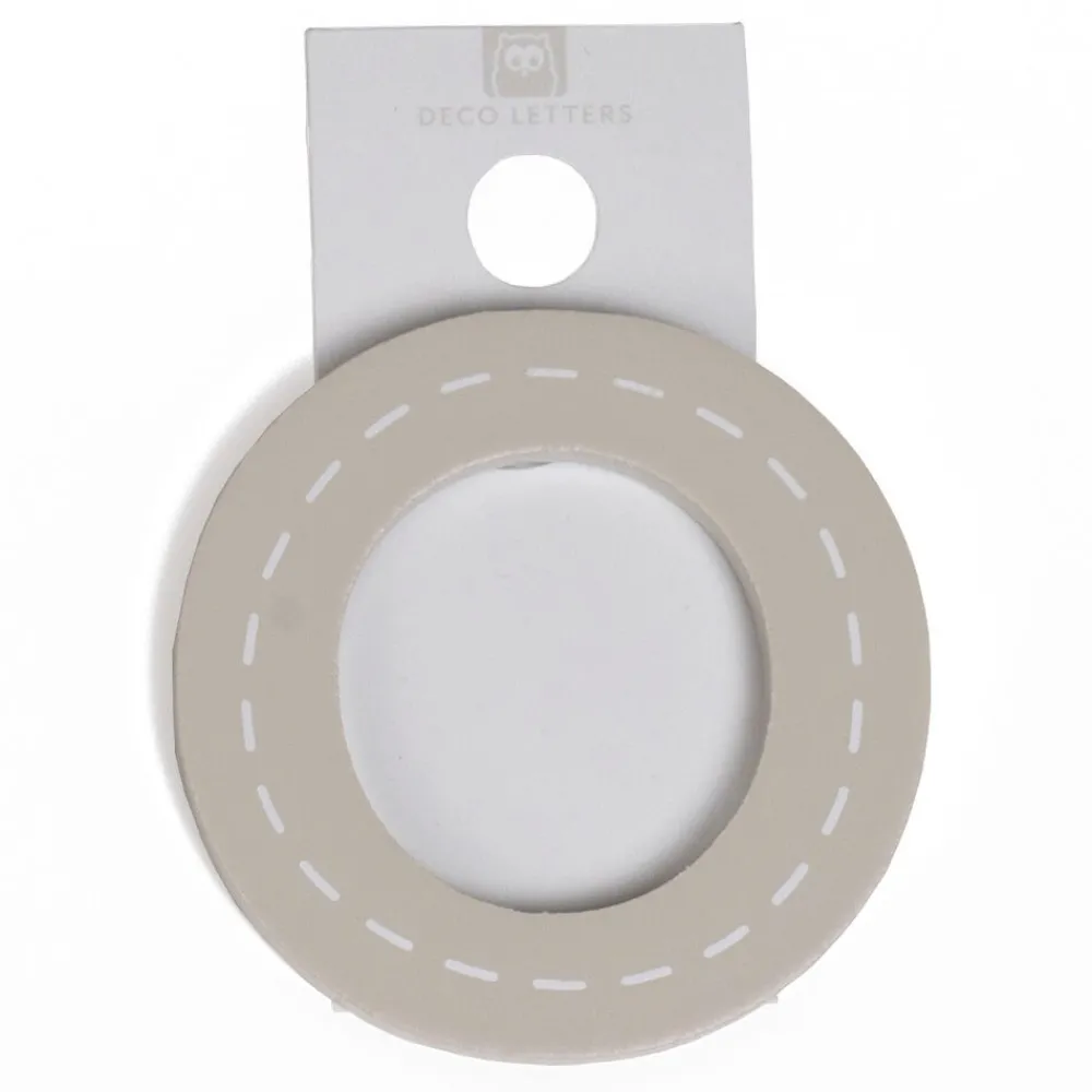 EUREKAKIDS Letra decorativa adhesiva de madera O