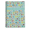 EUREKAKIDS Libreta A5 pautada con diseño de flores