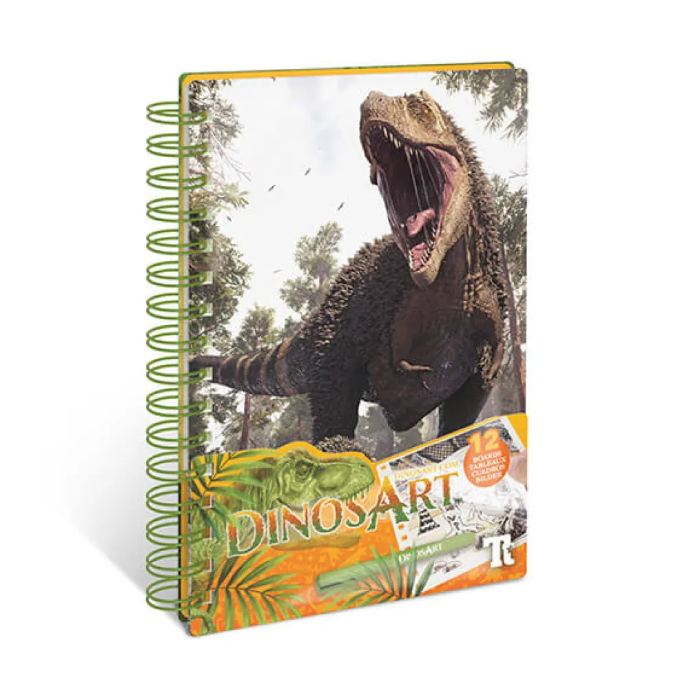 Libro creativo dinosaurios con destellos