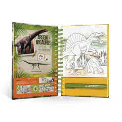 Libro creativo dinosaurios con destellos