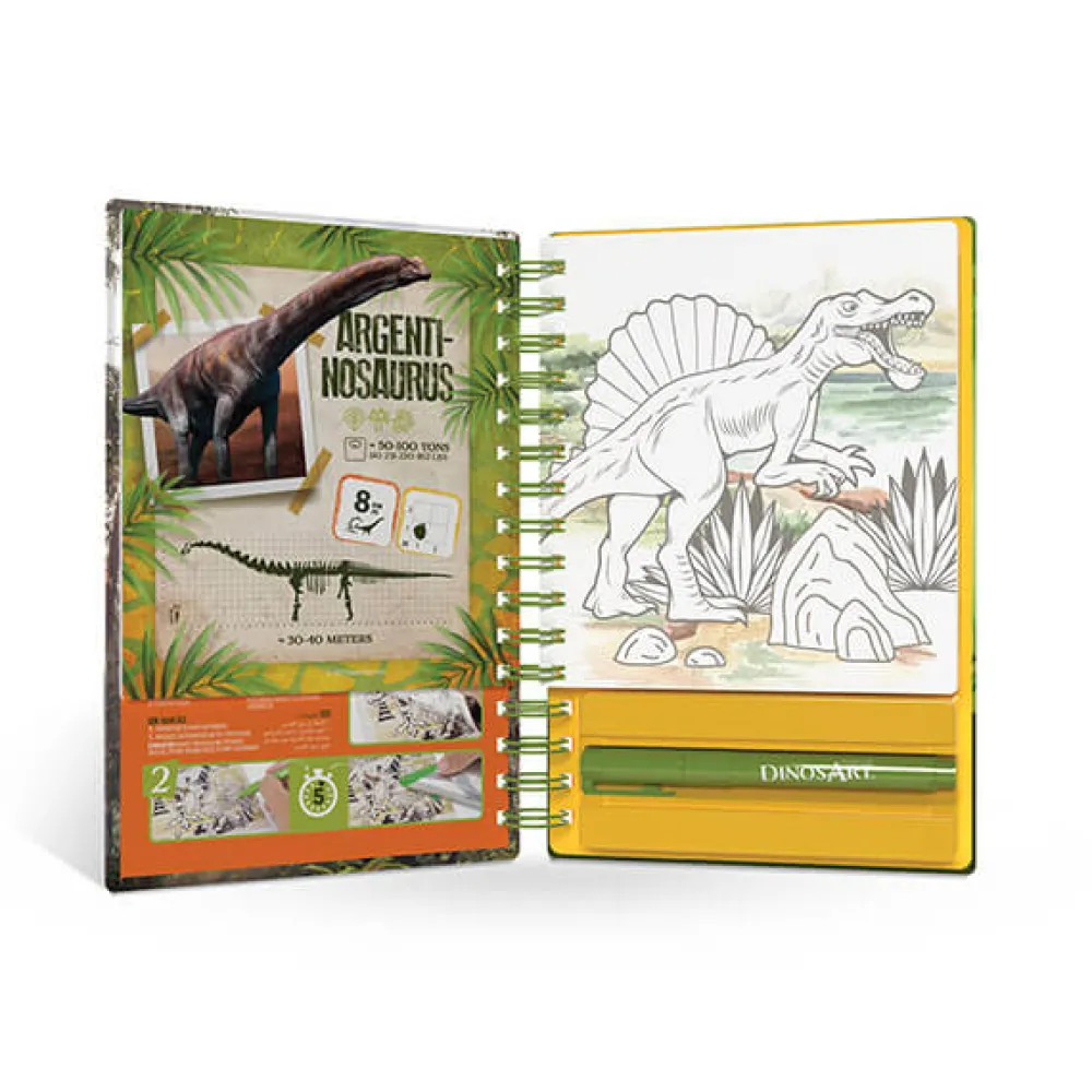 Libro creativo dinosaurios con destellos