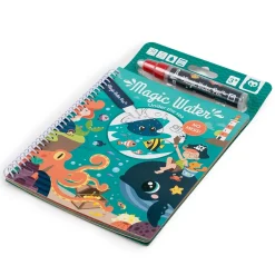 EUREKAKIDS Libro para pintar con agua - Magic Water Bajo el Mar
