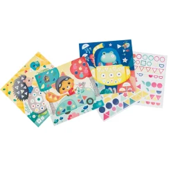 EUREKAKIDS Láminas para decorar con pegatinas geométricas – Geo Stickers