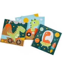 EUREKAKIDS Láminas para pintar con arena de colores – Dinosaurios
