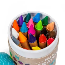 EUREKAKIDS Lápices de cera gruesos de 24 colores – Palm Crayons