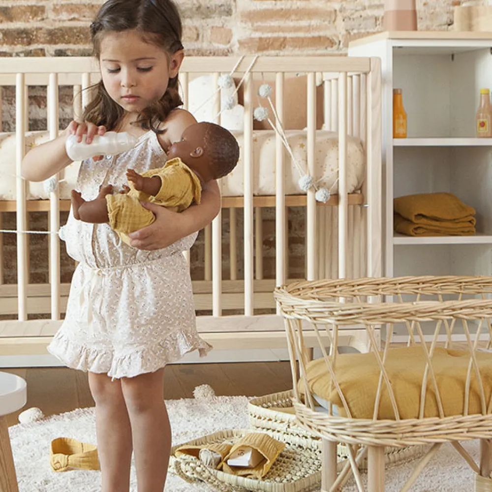 BARRUTOYS Maletín de palma color mostaza