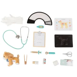 EUREKAKIDS Maletín profesional de juguete con 14 accesorios - Veterinario