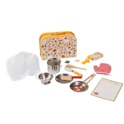 EUREKAKIDS Maletín profesional de juguete con 26 accesorios - Chef