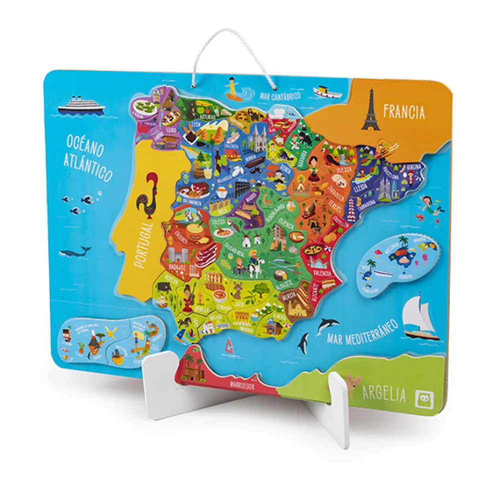 EUREKAKIDS Mapa de españa magnético