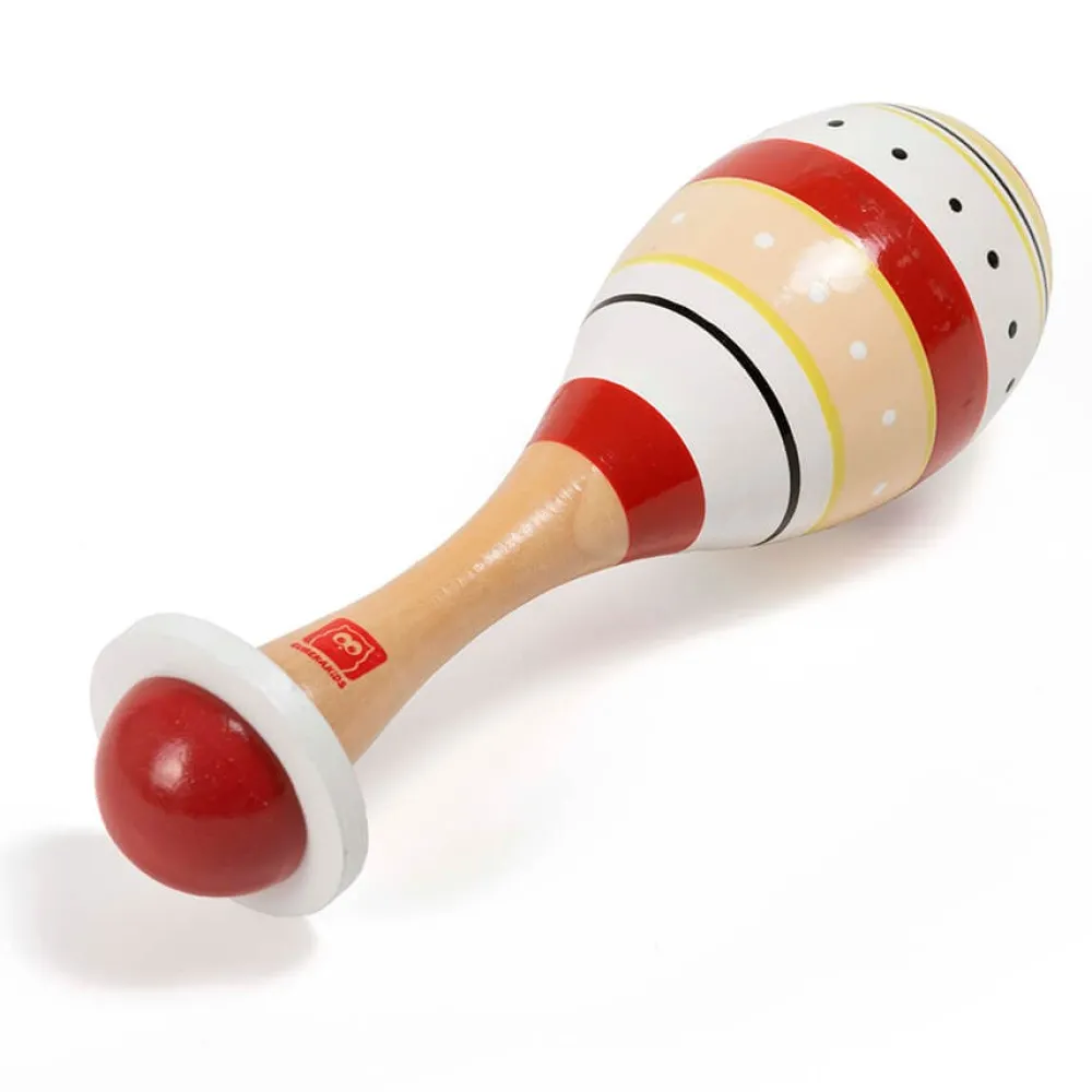EUREKAKIDS Maraca de madera