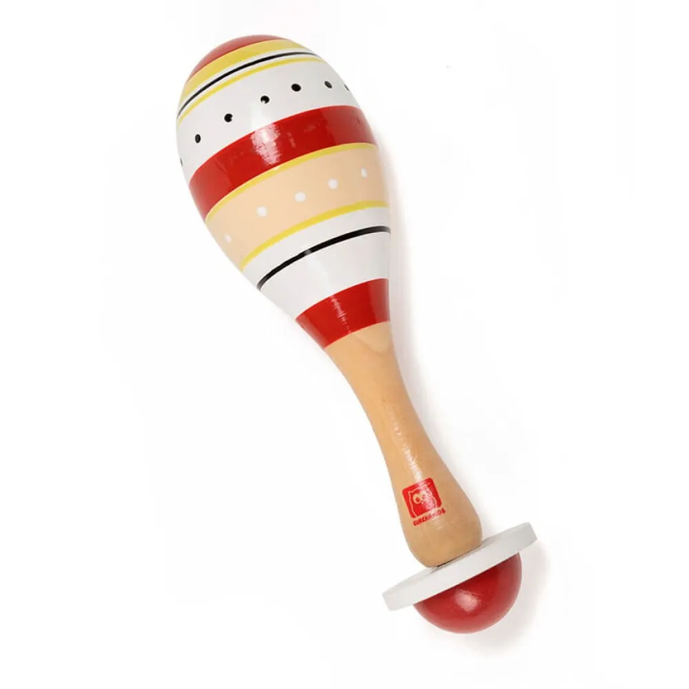 EUREKAKIDS Maraca de madera