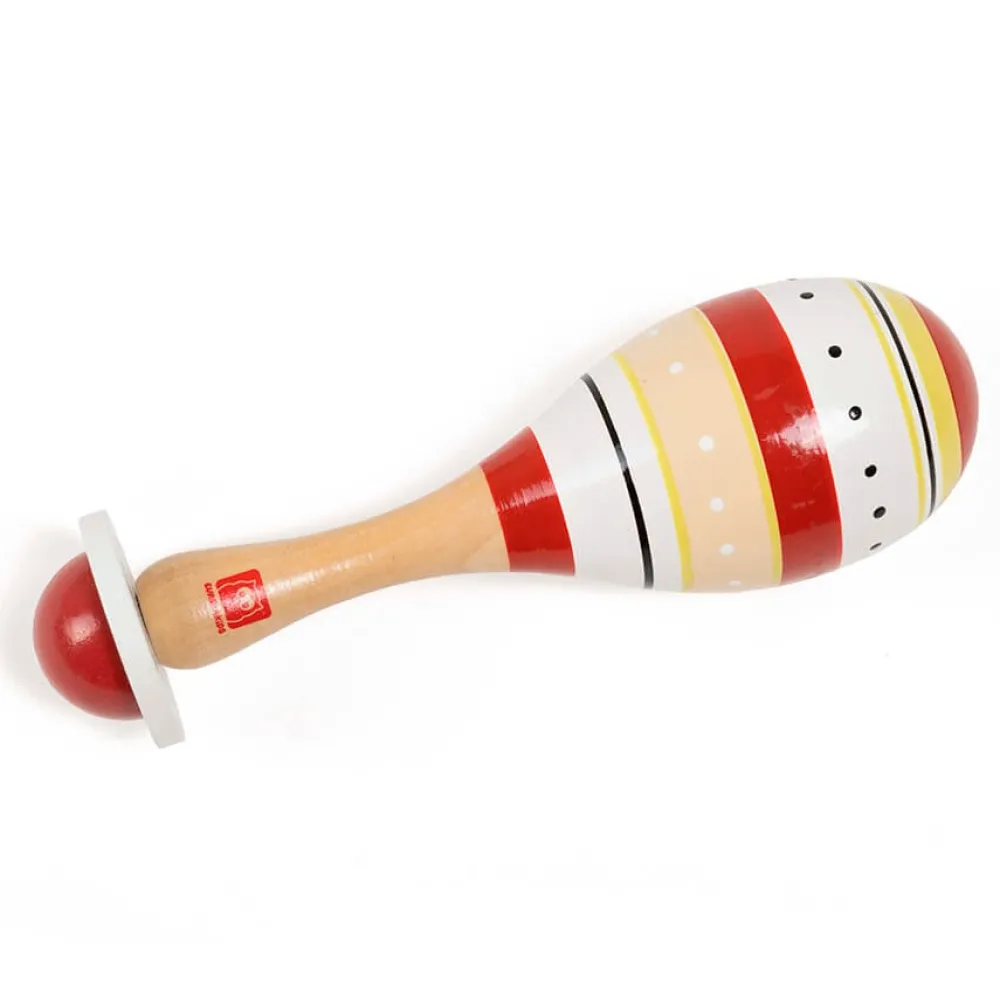 EUREKAKIDS Maraca de madera