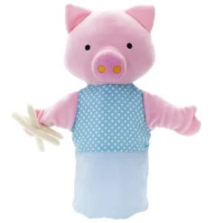 EUREKAKIDS Marioneta cerdito azul