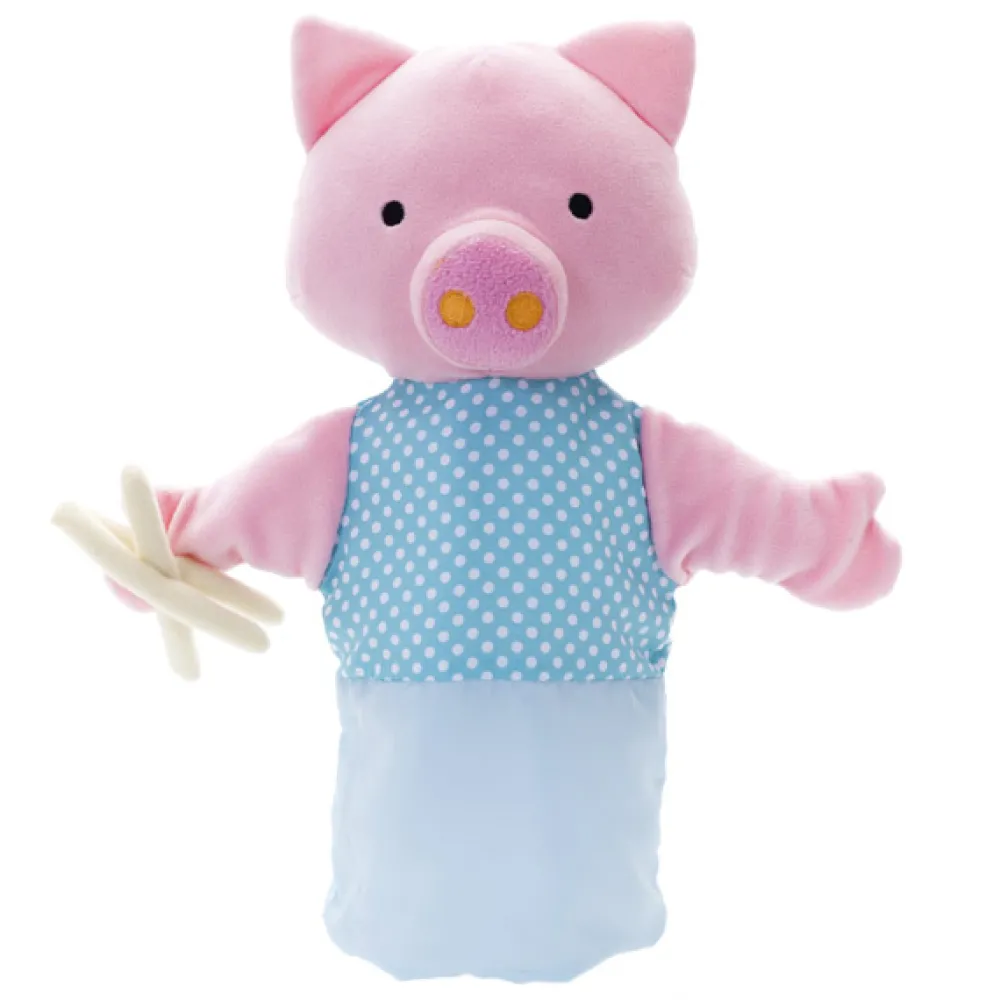 EUREKAKIDS Marioneta cerdito azul