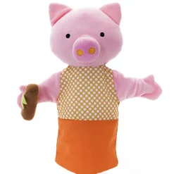 EUREKAKIDS Marioneta cerdito naranja