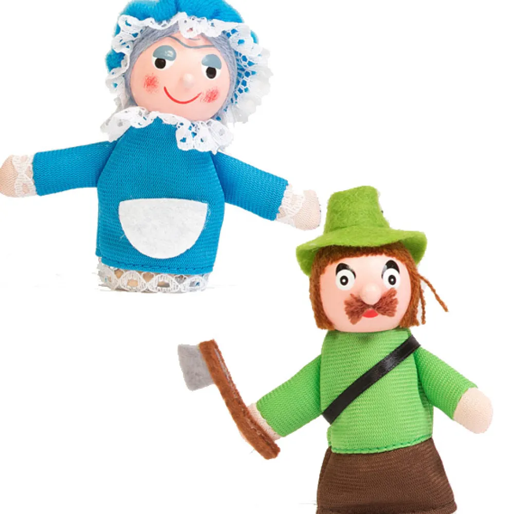 EUREKAKIDS Marionetas de dedo de la caperucita roja 11cm