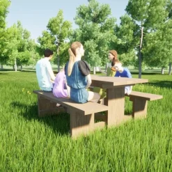 MASGAMES Mesa de Picnic Canet - Sin Respaldo