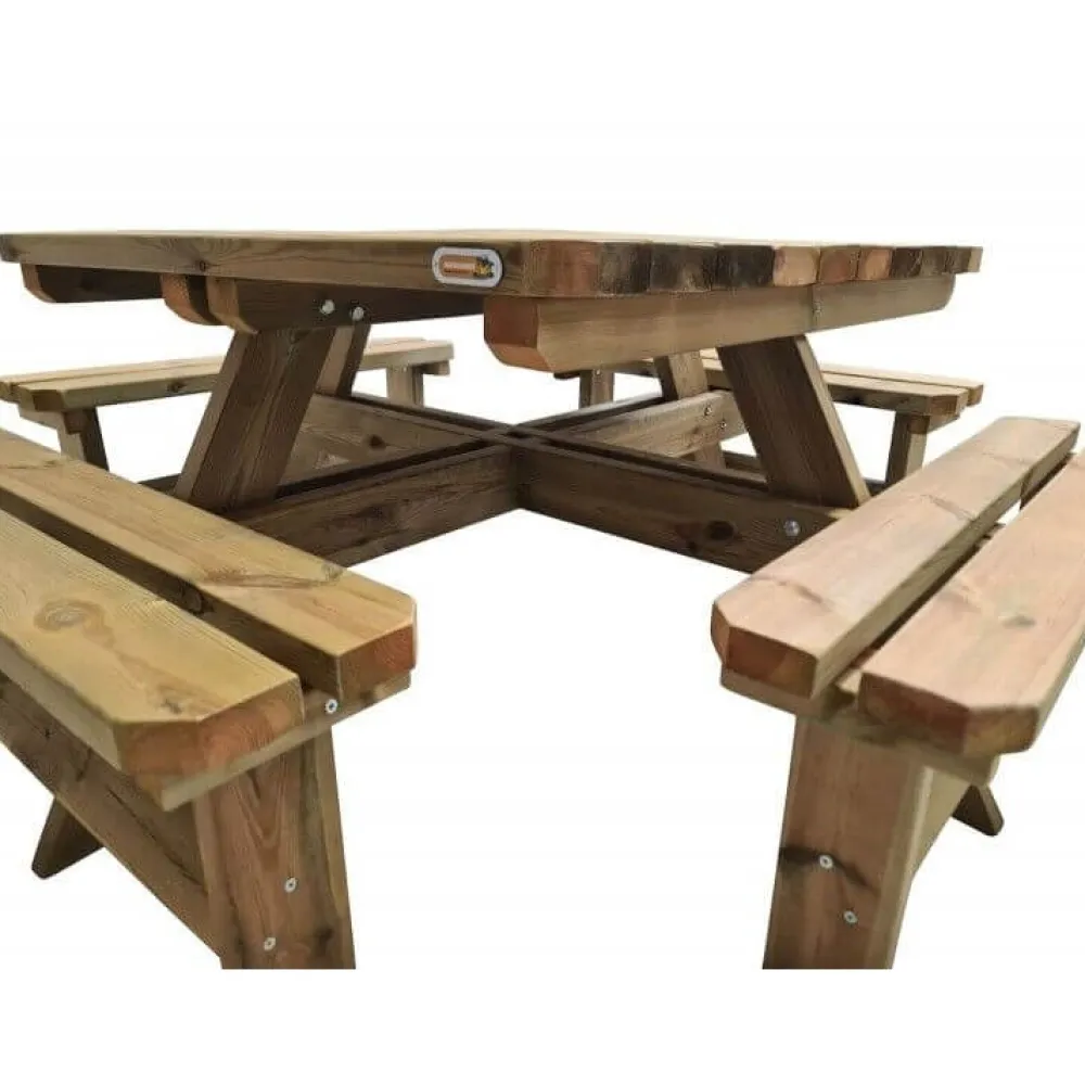 MASGAMES Mesa de picnic cuadrada - BALTIC