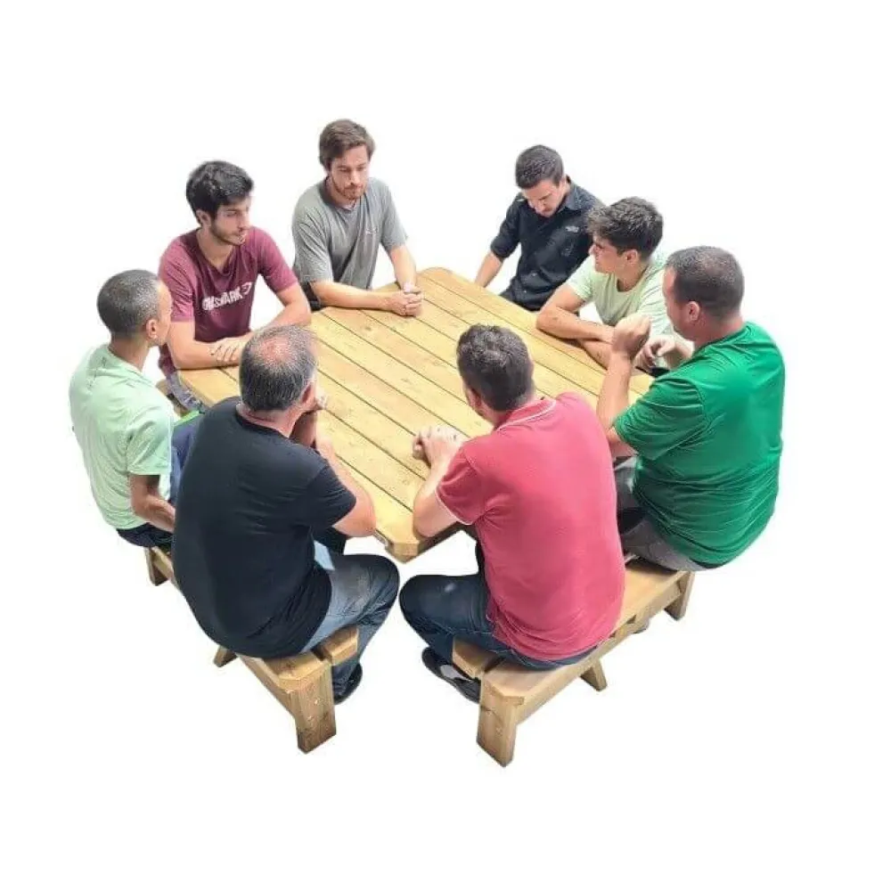 MASGAMES Mesa de picnic cuadrada - BALTIC