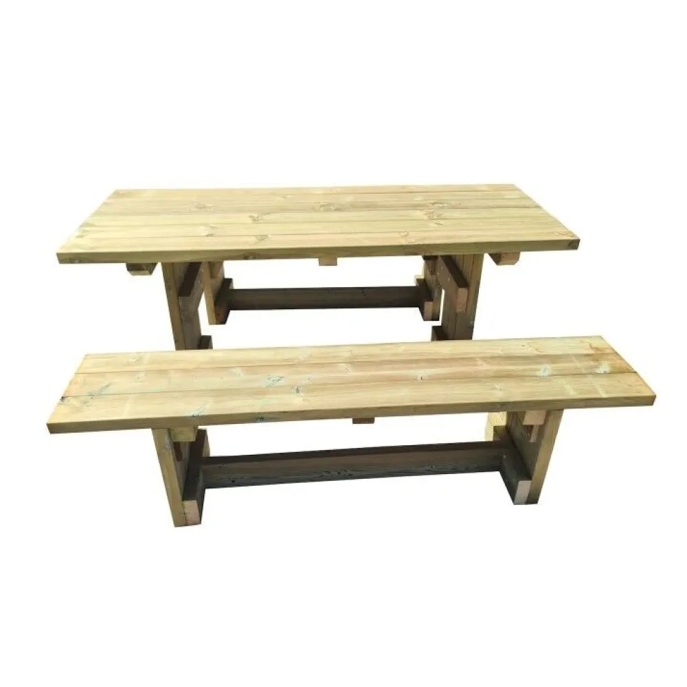MASGAMES Mesa de picnic CALELLA con bancos independientes