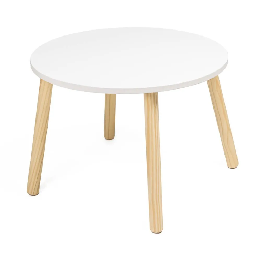 EUREKAKIDS Mesa redonda infantil de madera 60cm – Colección Kirumy®