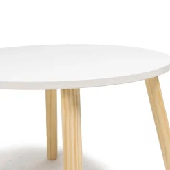 EUREKAKIDS Mesa redonda infantil de madera 60cm – Colección Kirumy®