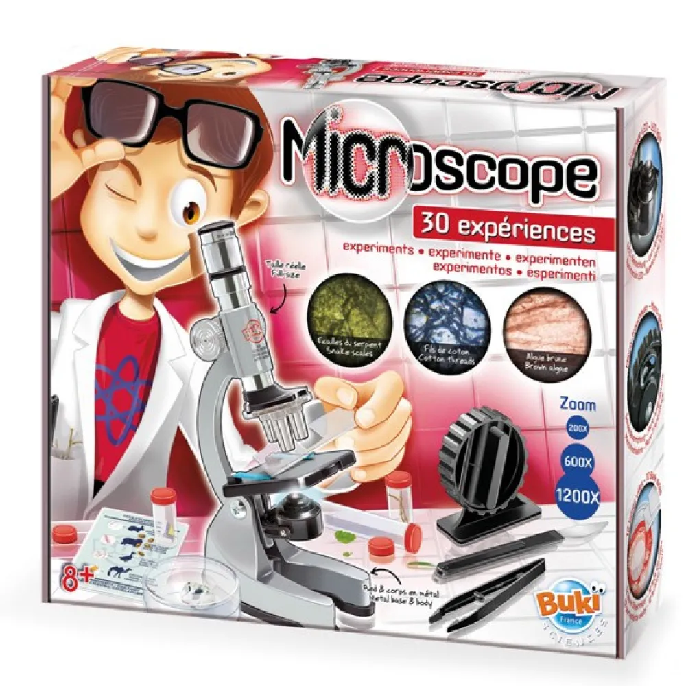 BUKI Microscopio con 30 experimentos