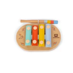 EUREKAKIDS Mini xilófono de madera - 4 teclas