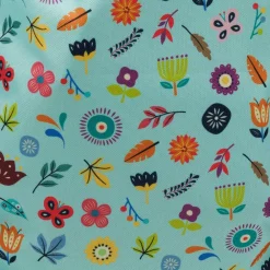 EUREKAKIDS Mochila de cuerdas y mochila saco infantil con estampado de flores