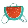 EUREKAKIDS Mochila infantil de tela con red trasera y forma de sandía
