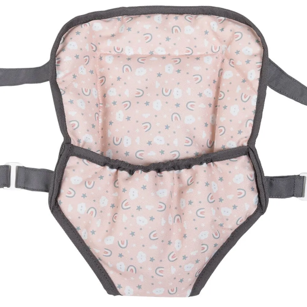 EUREKAKIDS Mochila portabebés de tela con asas regulables Rainbow