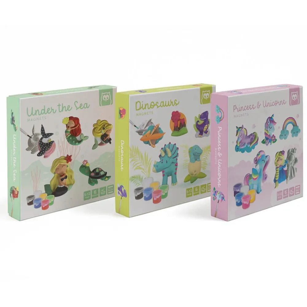 EUREKAKIDS Moldea y pinta imanes de unicornios y princesas