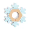 HAPE Mordedor de madera y silicona - Copito de nieve