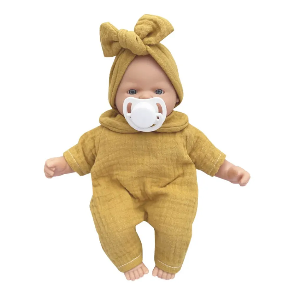 WOOKIDS Muñeca Nina Bobble - Mostaza 26 cm
