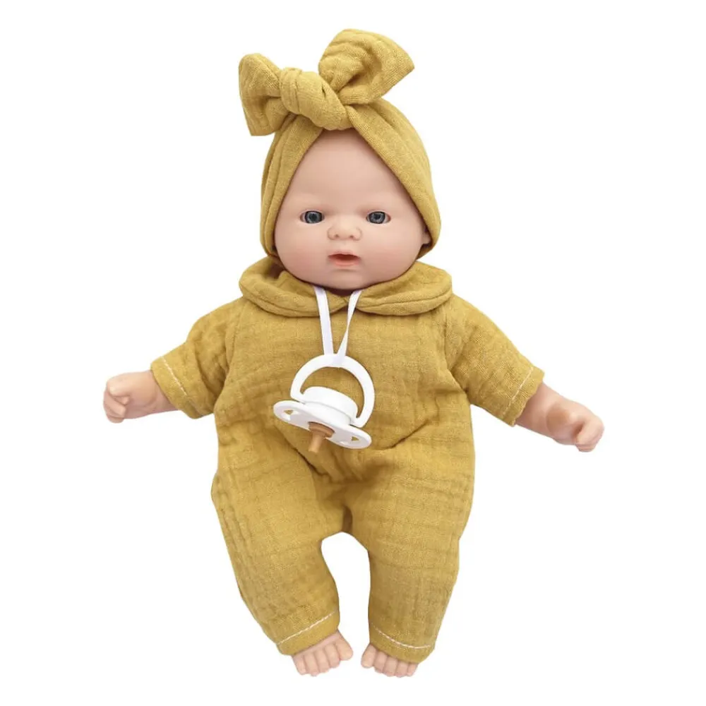 WOOKIDS Muñeca Nina Bobble - Mostaza 26 cm