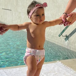 FREDS SWIM ACADEMY Pañal reutilizable Swim Nappy color rosa Talla 1