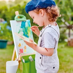 HAPE Paleta artística de madera con 6 pinceles