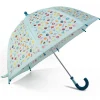 EUREKAKIDS Paraguas infantil azul celeste con estampado de flores