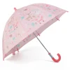 EUREKAKIDS Paraguas infantil rosa con estampado de animales del bosque