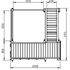 MASGAMES Parque infantil Crossfit Barra Bombero
