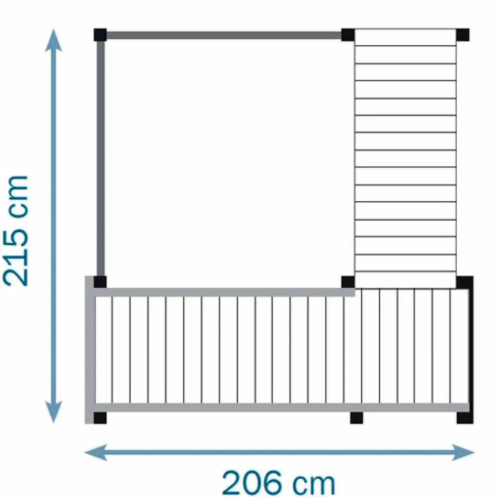 MASGAMES Parque infantil Crossfit con tobogán
