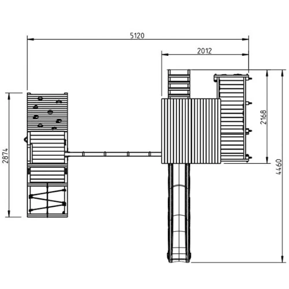 MASGAMES Parque infantil Penthouse XL con Challenger