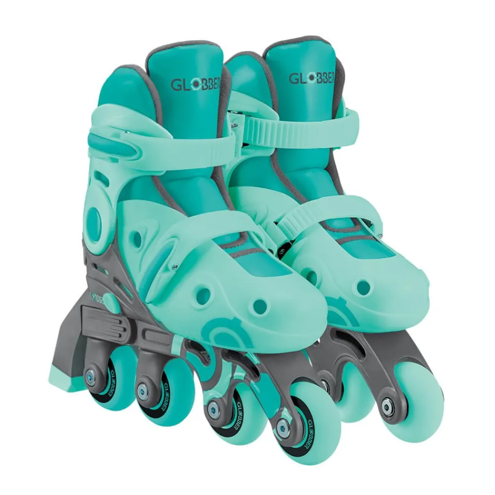 GLOBBER Patines evolutivos 2 en 1 para patinar en linea - Talla 30-33 color menta