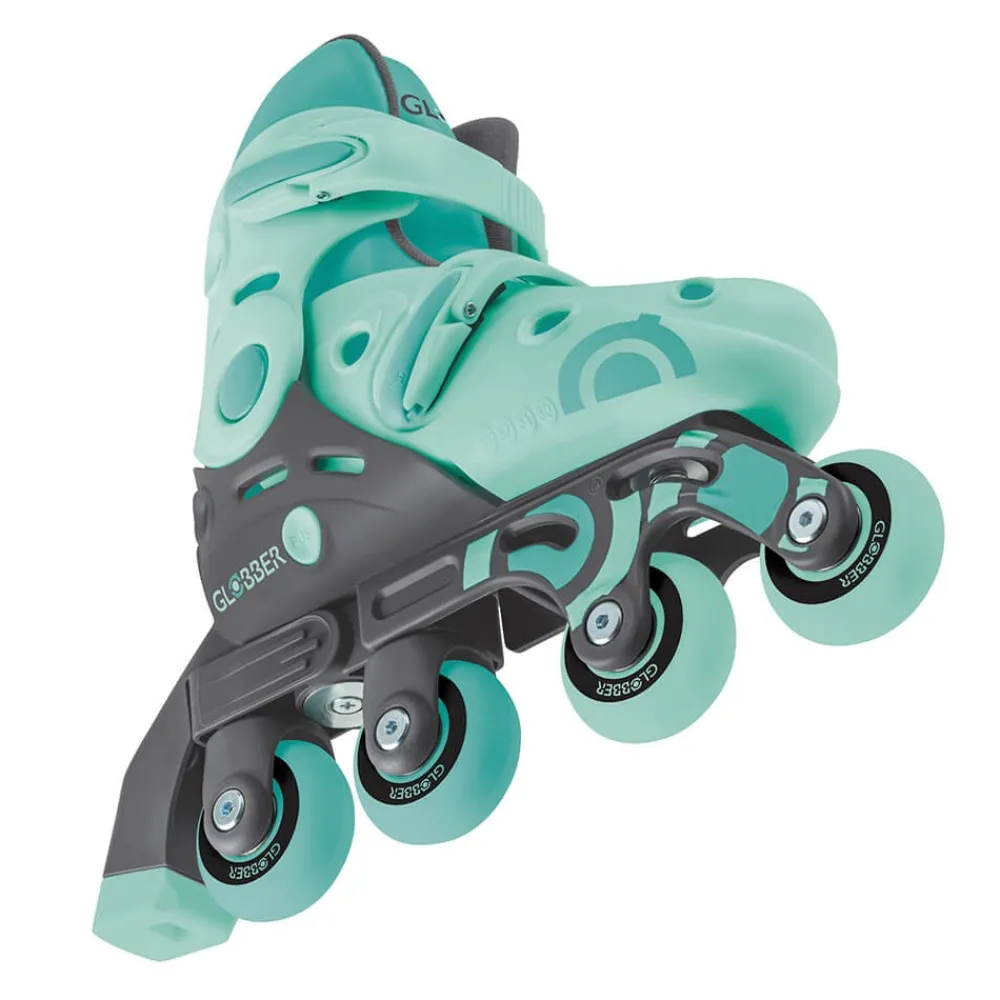 GLOBBER Patines evolutivos 2 en 1 para patinar en linea - Talla 30-33 color menta