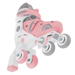 GLOBBER Patines evolutivos 2 en 1 para patinar en linea - Talla 30-33 color rosa pastel