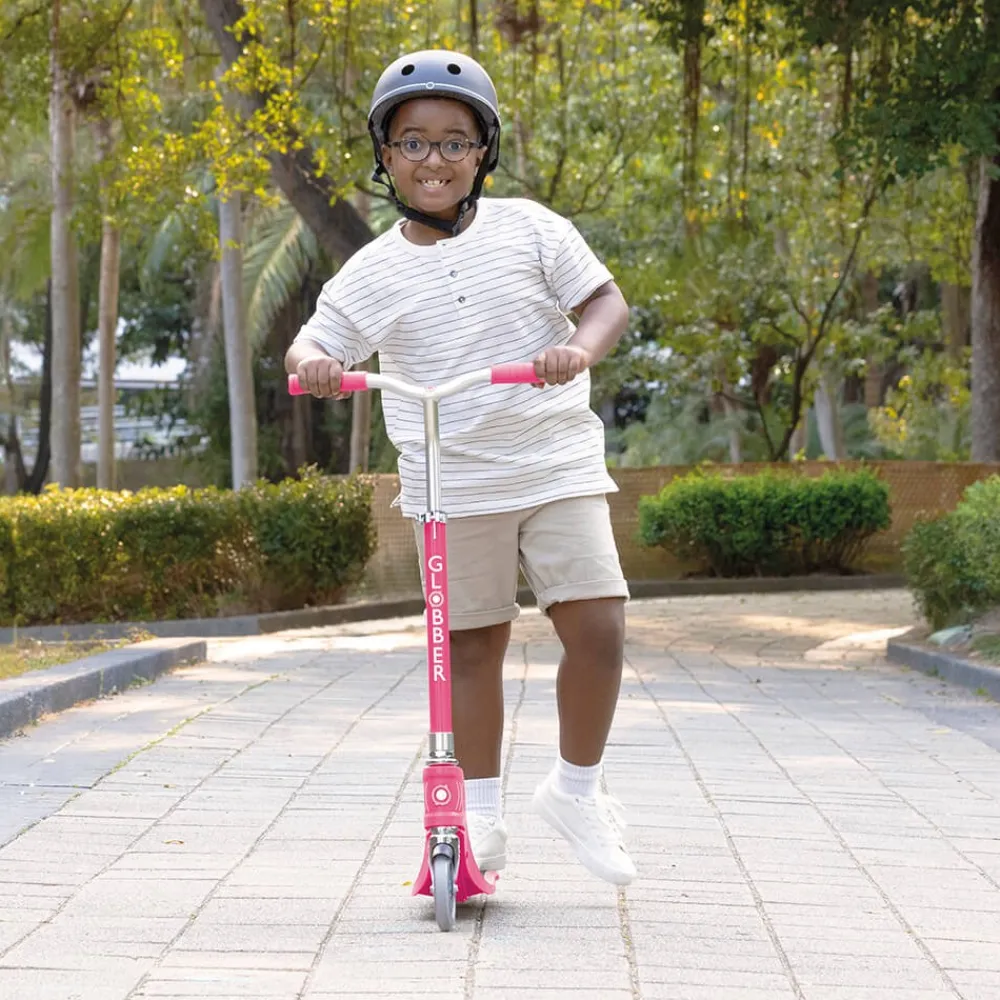 GLOBBER Patinete ajustable y plegable de 2 ruedas - Flow Foldable 125 Fuchsia