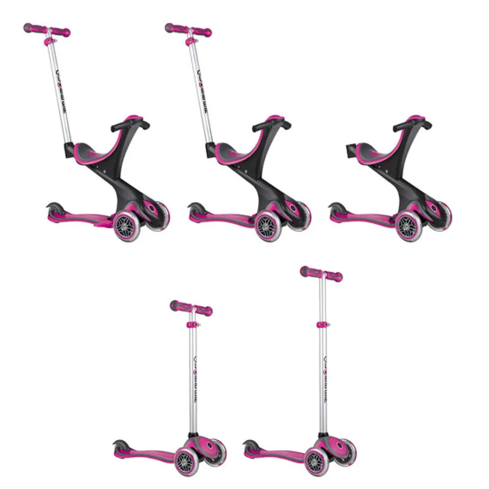 GLOBBER Patinete Evo Comfort 5 en 1 pink