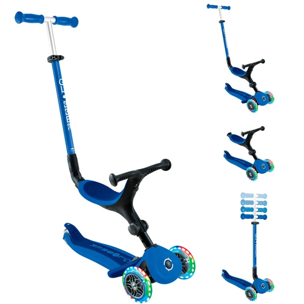 GLOBBER Patinete Go Up Active Luces - Navy Blue