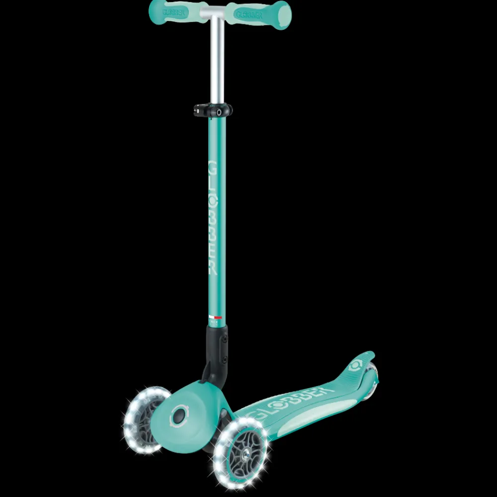 GLOBBER Patinete Go Up Deluxe Lights 3 en 1 Menta